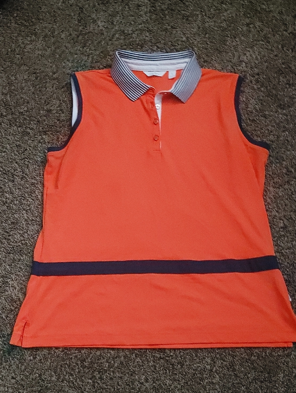 Lady Hagen Orange with Navy Trim